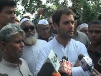 News video: Rahul meets family of slain UP cop Zia-ul-Haq